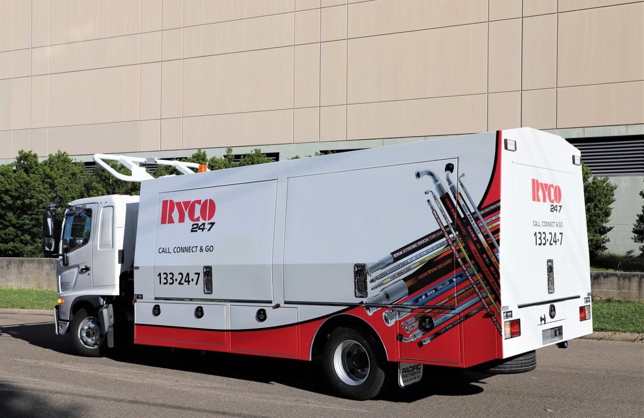 RYCO Hydraulic Hose Repair & Service Truck Fit Out Pacific Bodyworks