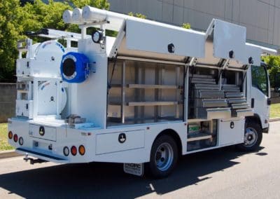 custom plumber service truck body